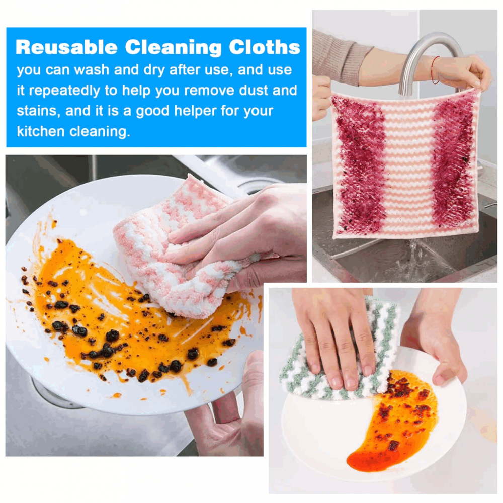 Set 9 lavete din microfibre pentru curățenie, Zocipro [4]