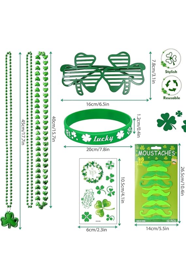 Set Accesorii pentru Ziua Sfântului Patrick, 35 de piese, Sunshine Smile - YP7V [2]