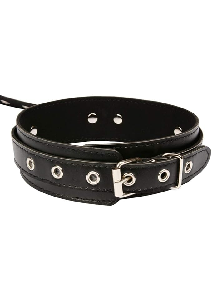 Set BDSM pentru cupluri, marime reglabila, din piele, unisex [5]
