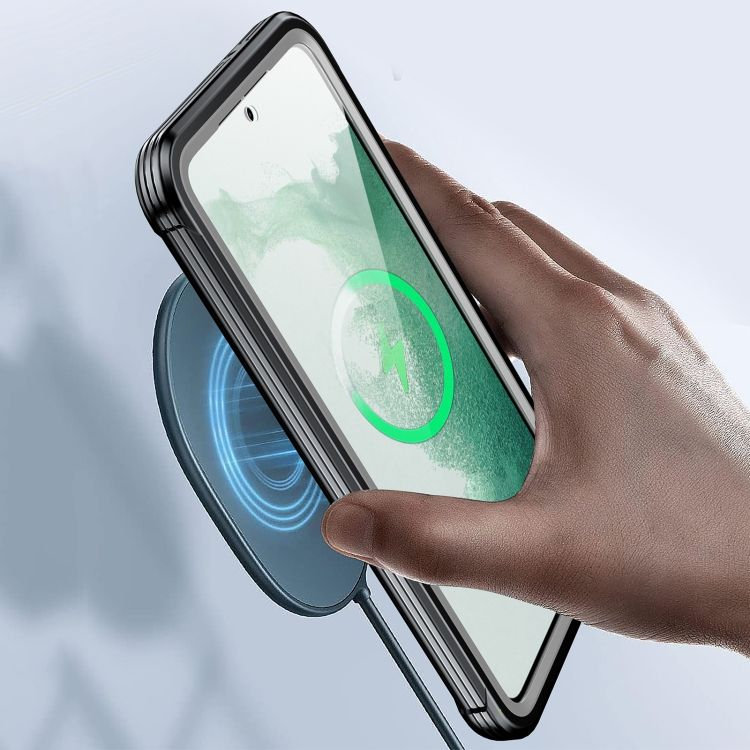 Set Carcasă și Ecran pentru Samsung Galaxy S23 Plus, YIBENEU, Negru, Protecție 360°, Clară, Standard Militar, Ultra Rezistentă cu Protecție Ecran Integrată, Compatibilă Wireless [5]