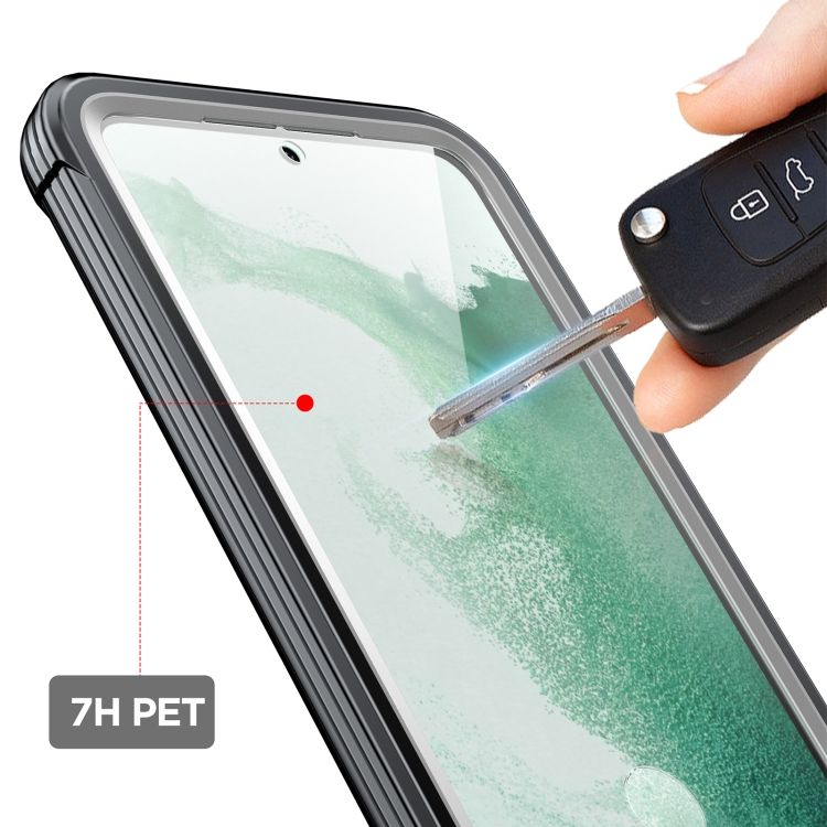 Set Carcasă și Ecran pentru Samsung Galaxy S23 Plus, YIBENEU, Negru, Protecție 360°, Clară, Standard Militar, Ultra Rezistentă cu Protecție Ecran Integrată, Compatibilă Wireless [4]