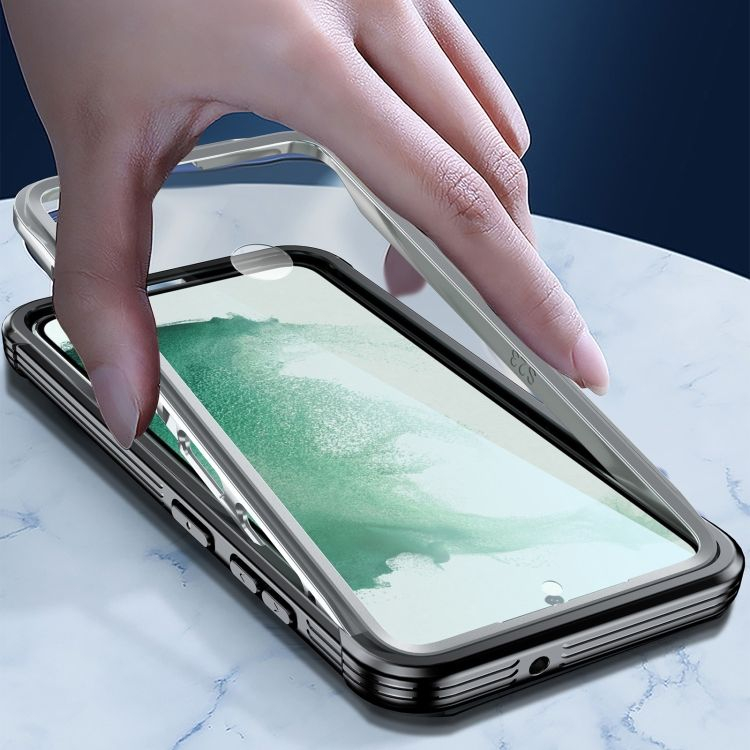 Set Carcasă și Ecran pentru Samsung Galaxy S23 Plus, YIBENEU, Negru, Protecție 360°, Clară, Standard Militar, Ultra Rezistentă cu Protecție Ecran Integrată, Compatibilă Wireless [6]