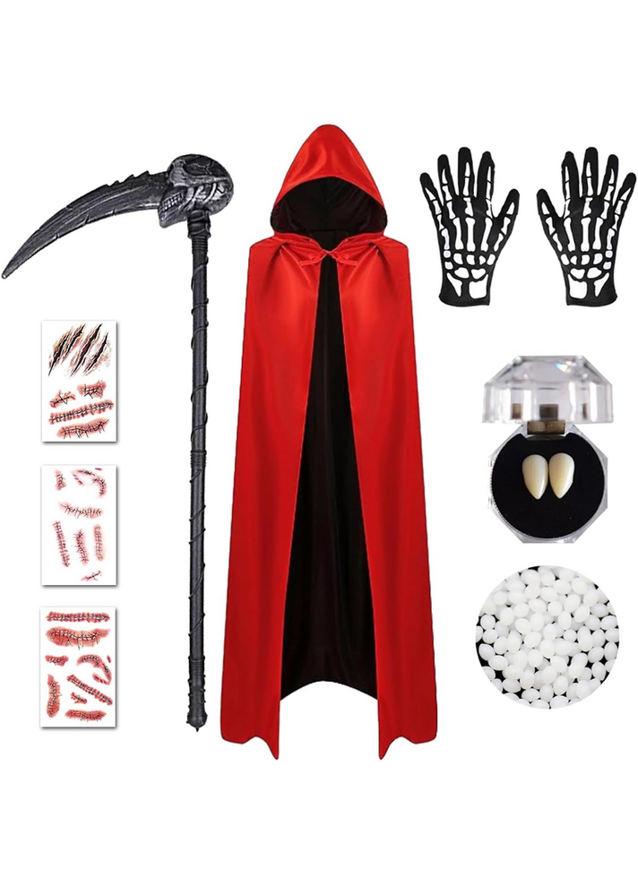 Set Complet Vampir, Perfect pentru Carnaval, Petreceri Tematice și Cosplay, Costum Halloween, BARVERE [1]