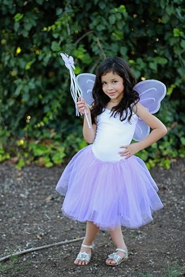 Set Costum Zana-Printesa pentru fetite, Butterfly Craze, mov, marime S [2]