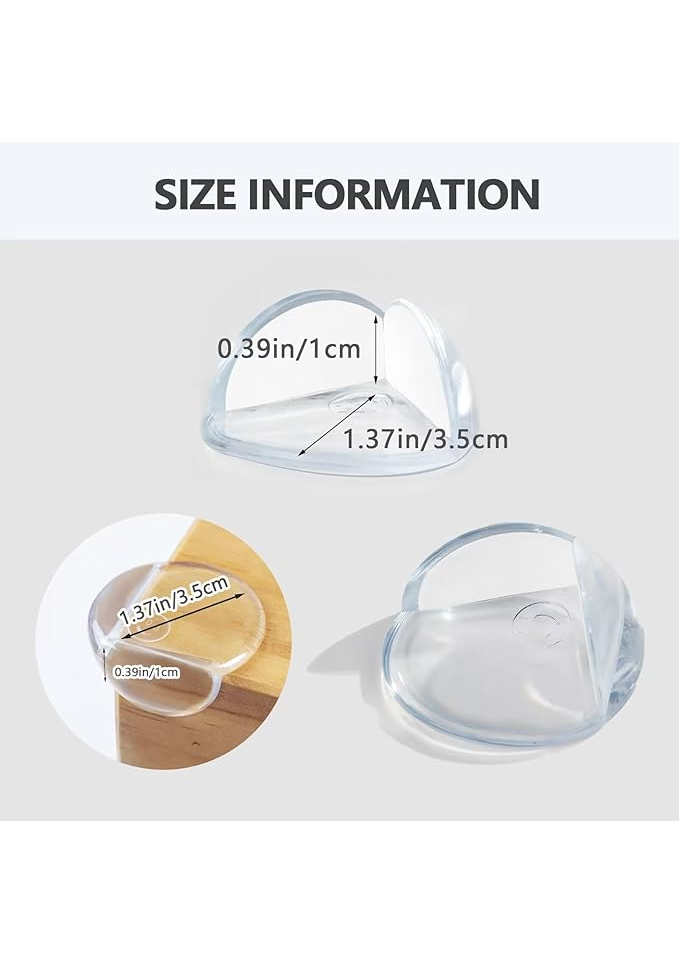 Set de 12 Protecții de Colț din silicon, forma rotunjita - AIXMEET [2]