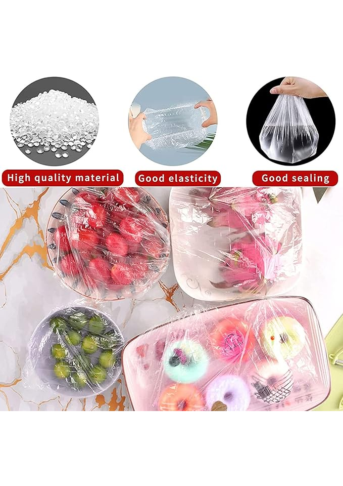 Set de 150 Huse Elastice Reutilizabile pentru Alimente KERANEET - ARKX [3]