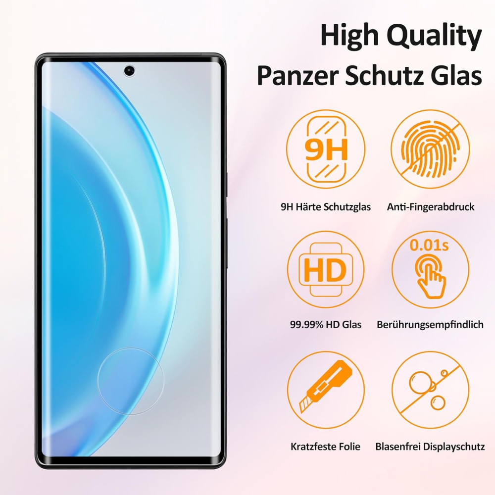 Set de 2 Folii de Protecție Agedate din Sticlă Temperată pentru Google Pixel 6 Pro - Duritate 9H, Claritate HD, Compatibilitate cu Amprentă, 15IJ [7]