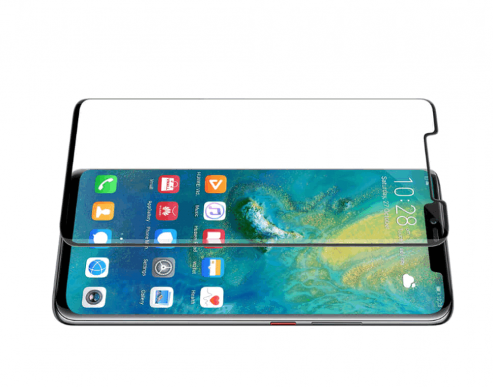 Set de 2 Folii de Protecție pentru Ecran Huawei Mate 20 Pro, Sticlă Securizată 9H, HD Transparentă, Margine Neagră, Fără Bule, Anti-Zgârieturi [4]