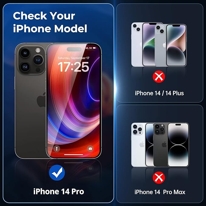 Set de 3 bucati Folie de Protecție SYNCWIRE pentru iPhone 14 Pro, Sticlă Securizată 9H Rezistentă la Zgârieturi și Anti-Amprentă [5]