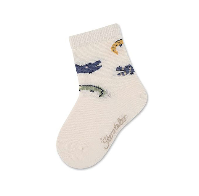 Set de 3 perechi de sosete, 85% bumbac, desene cu safari, Sterntaler, multicolor, marime 18 [4]