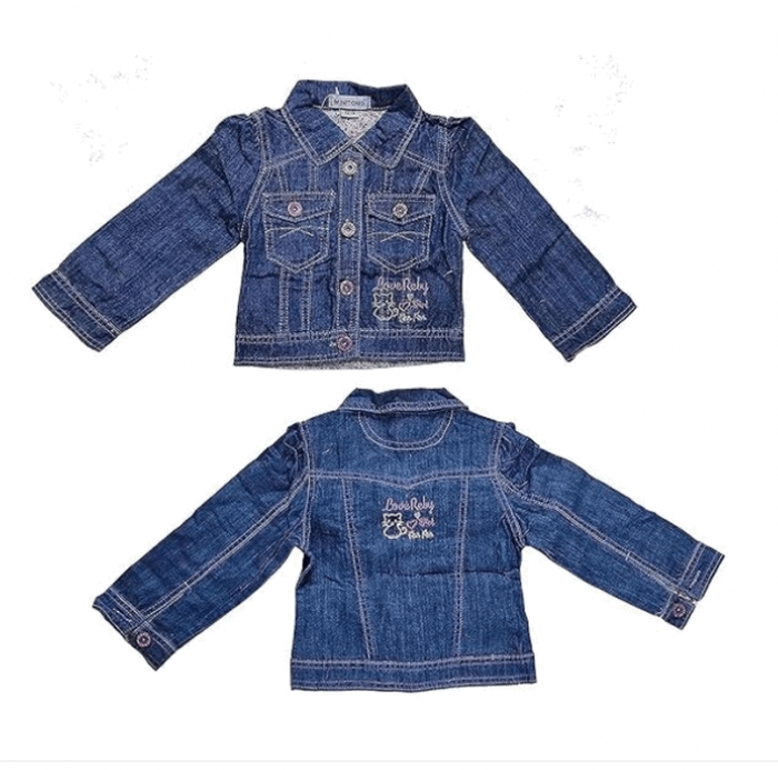 Set de 3 piese de imbracaminte pentru fetita, format din pantaloni, bluza cu gluga, jacheta din denim cu maneci lungi, din bumbac, cu buzunare, model pisicuta, violet, pentru 24-30 luni [4]