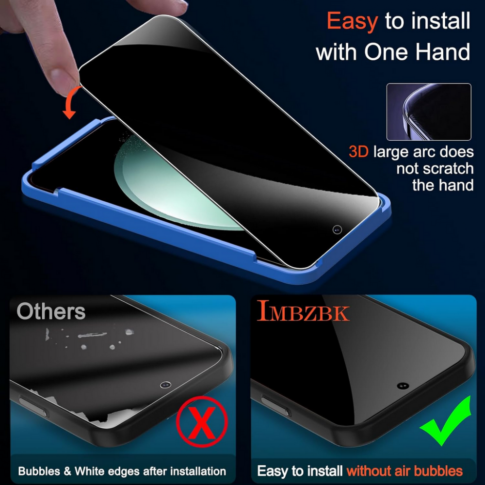 Set de 3 protectoare de ecran și 3 protectoare de cameră pentru Samsung Galaxy S23 FE 5G,  IMBZBK, K5E31 [2]