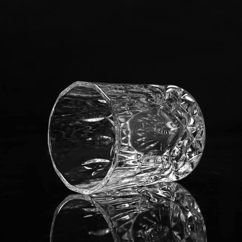 Set de 4 Pahare pentru Whisky LANFULA, 300 ml, Cristal Fără Plumb [6]