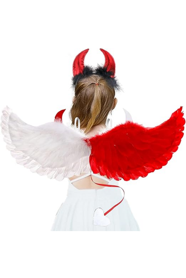 Set de aripi de Halloween, de inger si diavol, 62 cm - GNM5 [1]