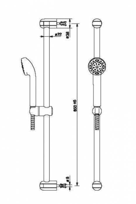 Set de dus, ARMAL Futura, crom [3]