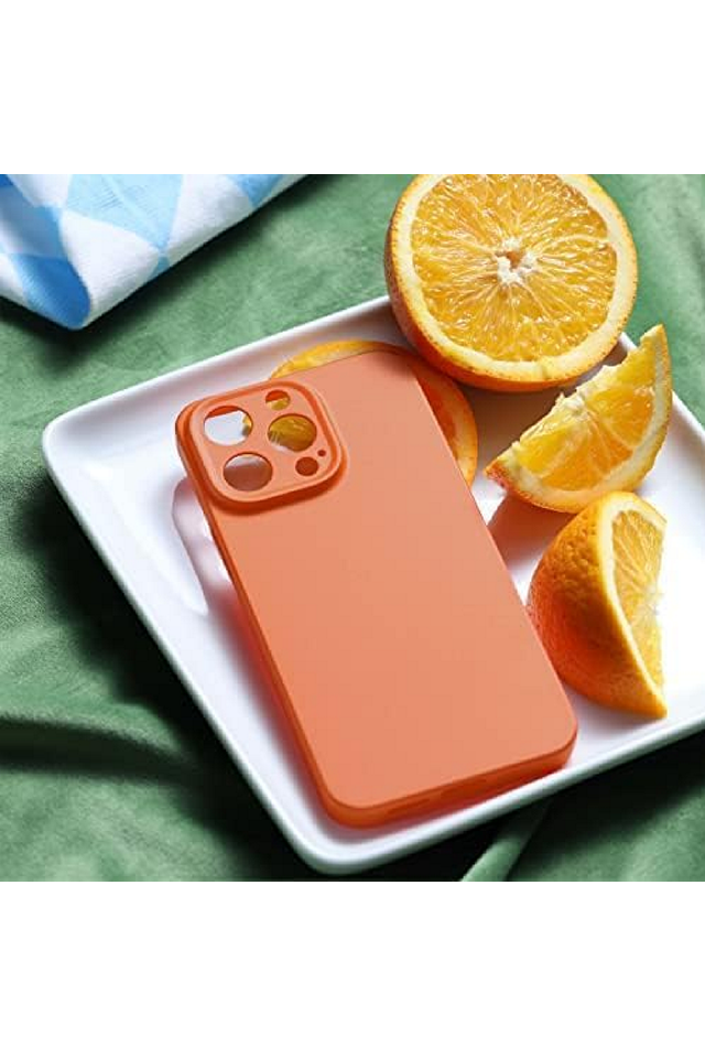 Set Husa Ultra Slim pentru iPhone 13 Pro si 2 folii de sticla securizta, CASEKOO, portocaliu, 5RYR [2]