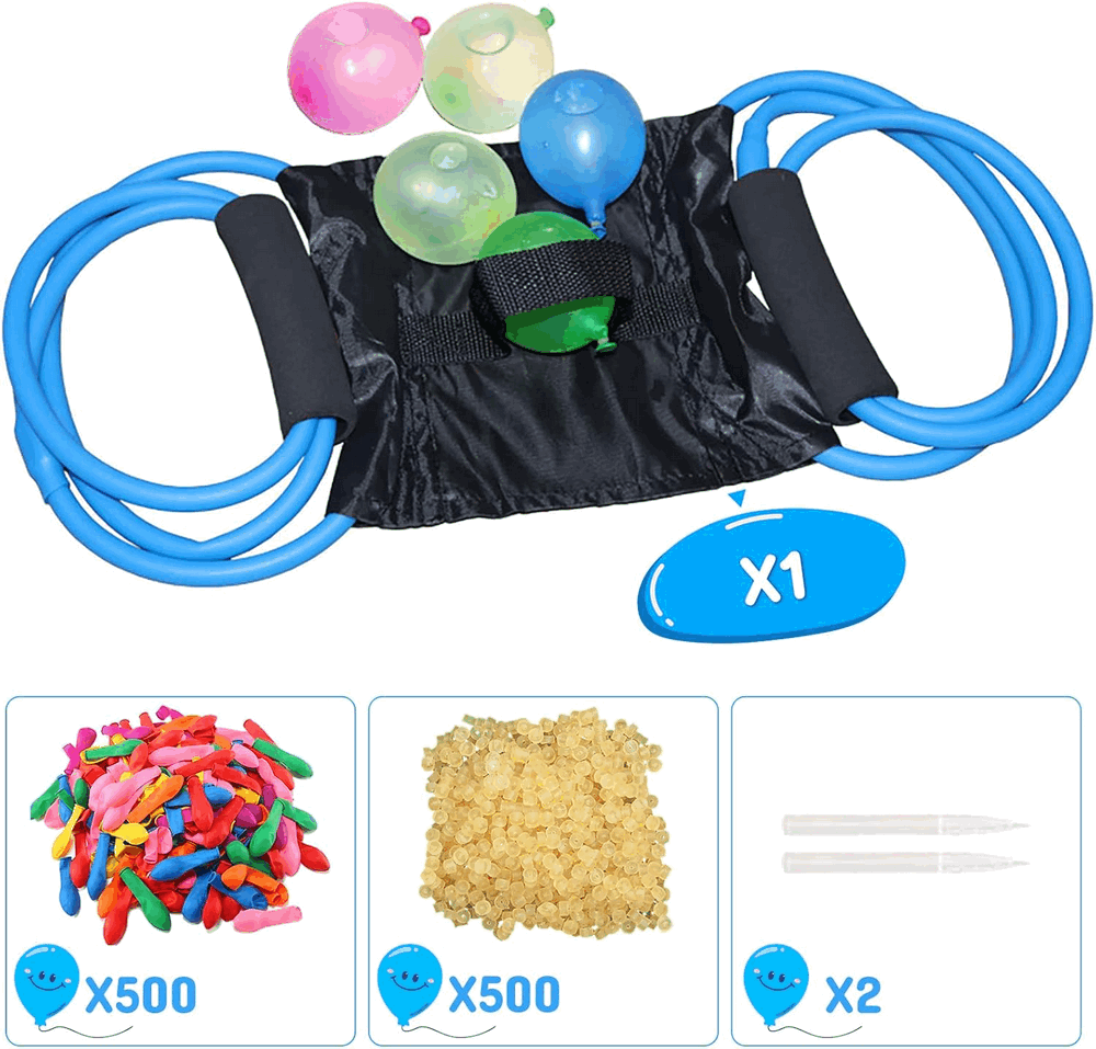 Set Lansator pentru baloane de apa si 500 de baloane, TOPJOWGA, Albastru, 55W1 [2]