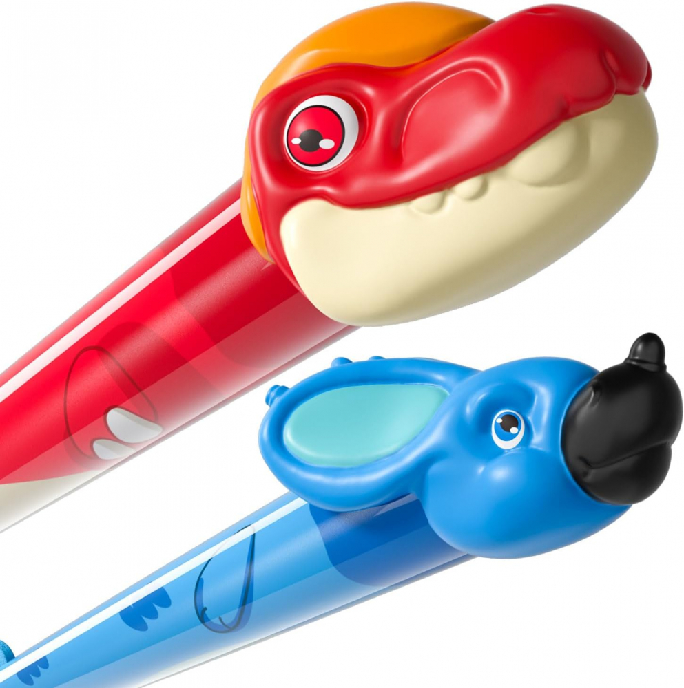 Set Lansator Rachete Dinozaur Ci Vetch pentru Copii, 6 Rachete din Spumă, Jucărie de Exterior Fără Baterii, Lansare până la 30 m, recomandat 3-8 Ani [2]