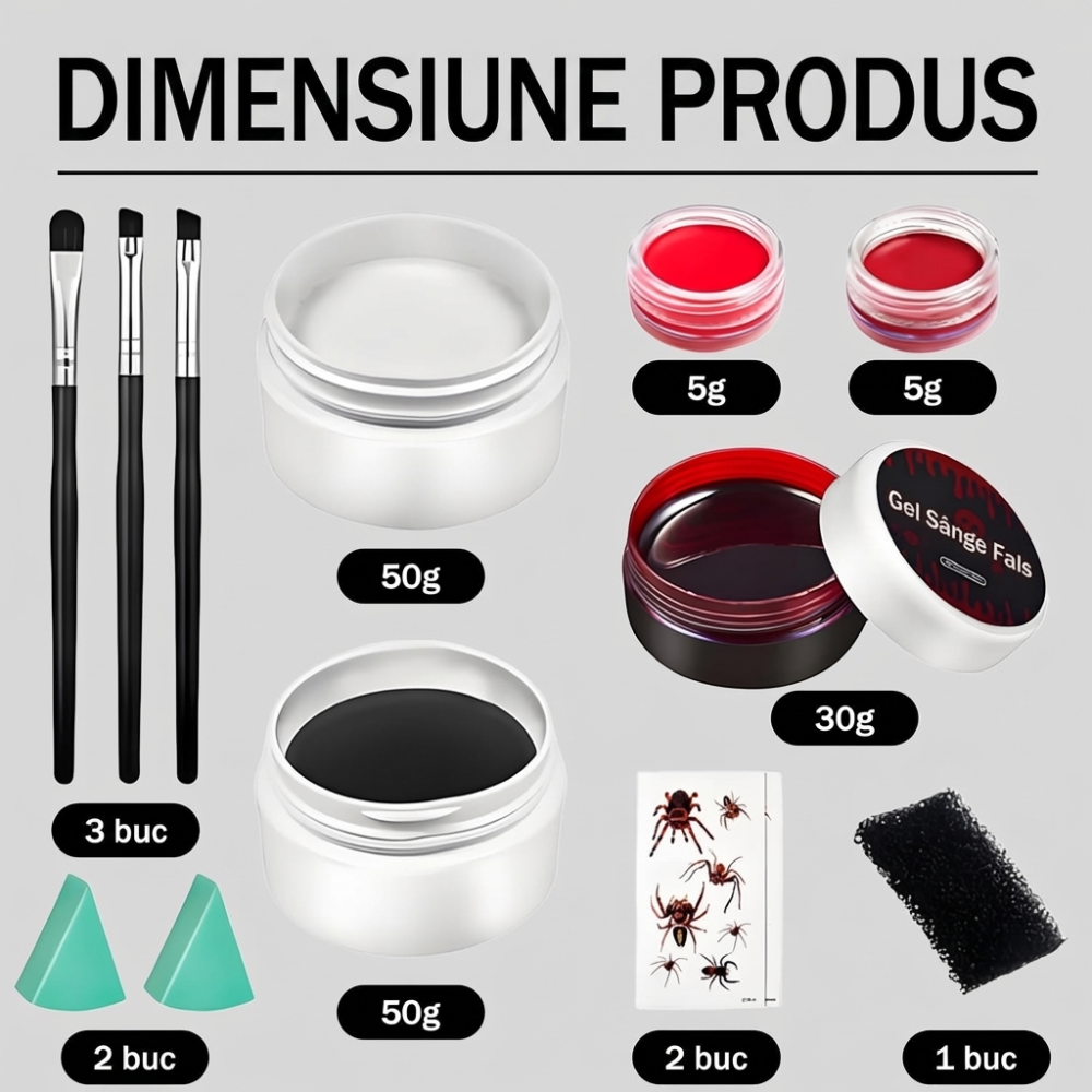 set-machiaj-halloween-sange-artificial-negru-alb-rosu-accesorii [2]