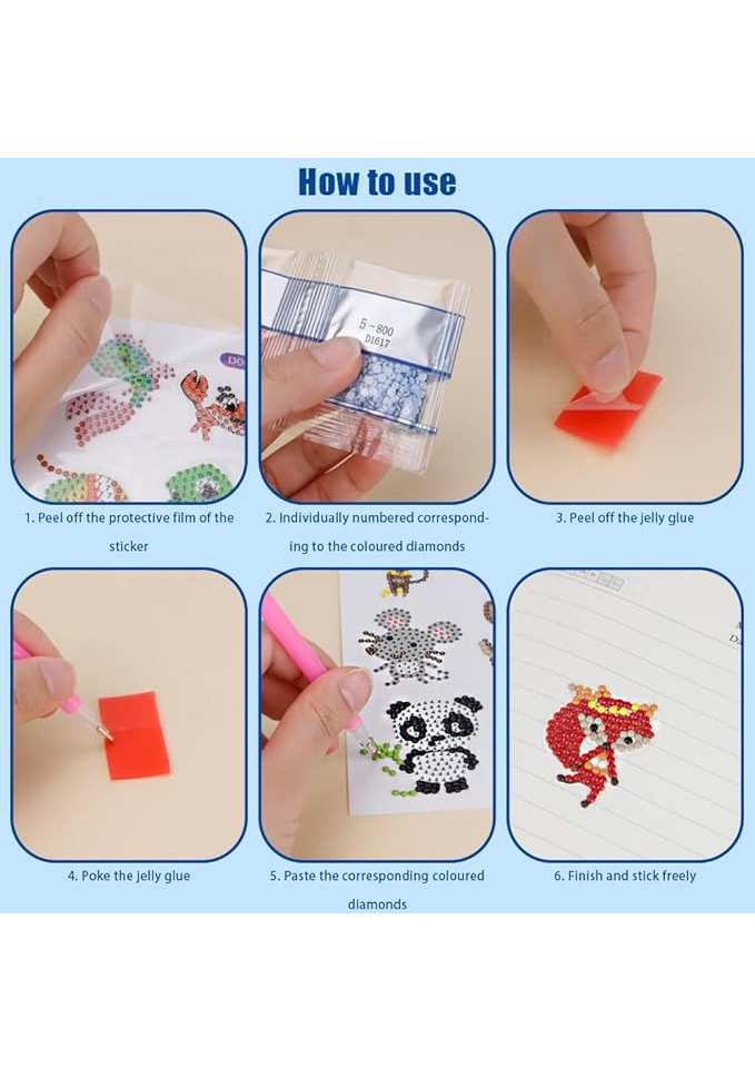 Set pictura cu diamante 5D pentru Copii – 27 Stickere Mozaic DIY cu Tematică Transport, Artă Creativă cu Diamante [7]