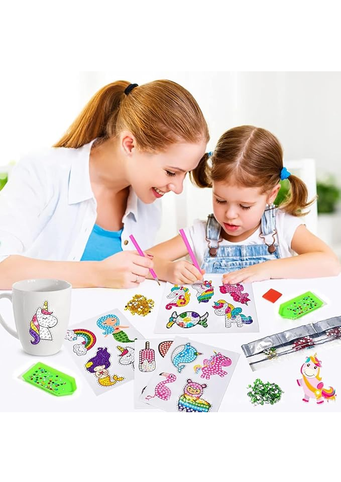 Set pictura cu diamante 5D pentru Copii – 27 Stickere Mozaic DIY cu Tematică Transport, Artă Creativă cu Diamante [4]