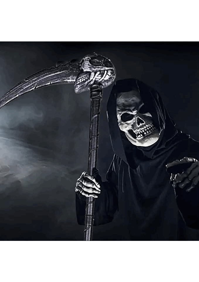 Set Secera pentru Halloween, Barvere, Grim Reaper, Plastic, 114x36,3cm, V2OT [4]