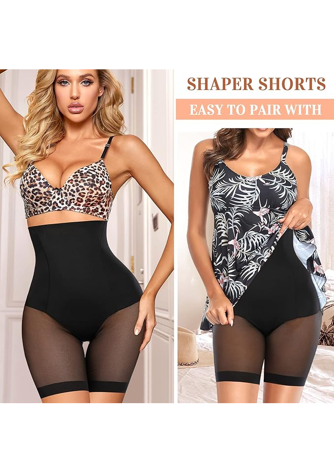 Short de Modelare cu Control Abdominal, Joyshaper, negru, M , HP69 [3]