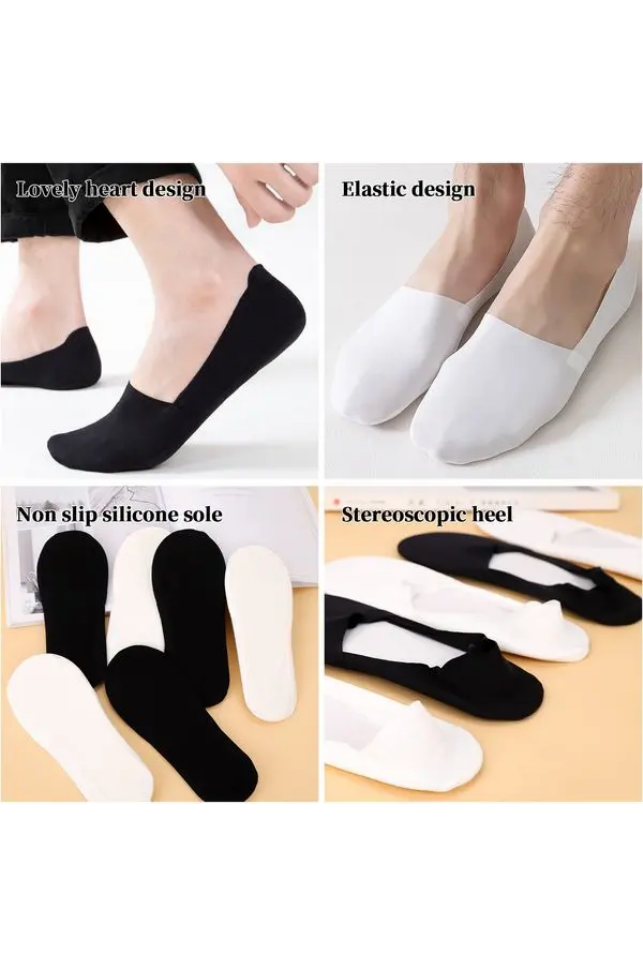 Șosete Invizibile Anti-Alunecare pentru Activități Diverse, One Size GLAITC - 78XX [3]