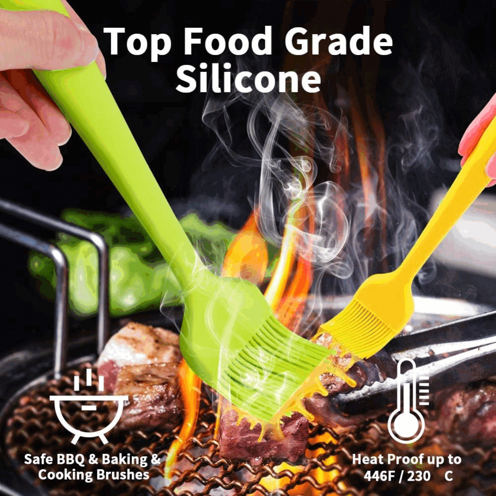 Spatule silicon, Milaloko, Set de 5 piese, fabricat din silicon de calitate alimentara, sigur si netoxic, design dintr-o singura bucata, rezistenta, Multicolor [6]