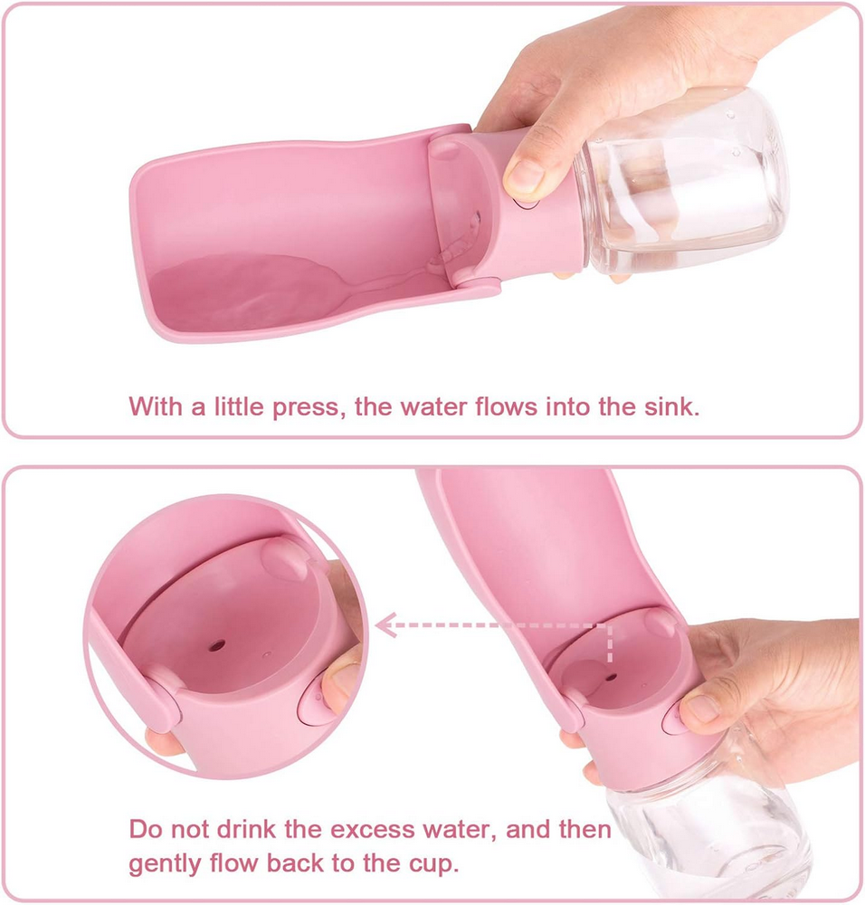 Sticlă de apă portabilă pentru câini si pisici, 350 ml [4]