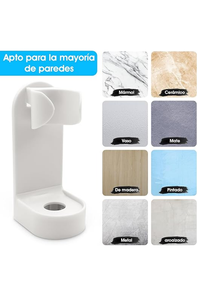 Suport pentru Periuțe de Dinti, montare pe perete cu dublu adeziv, 3 buc/set, FALLCON F - C6JR [6]