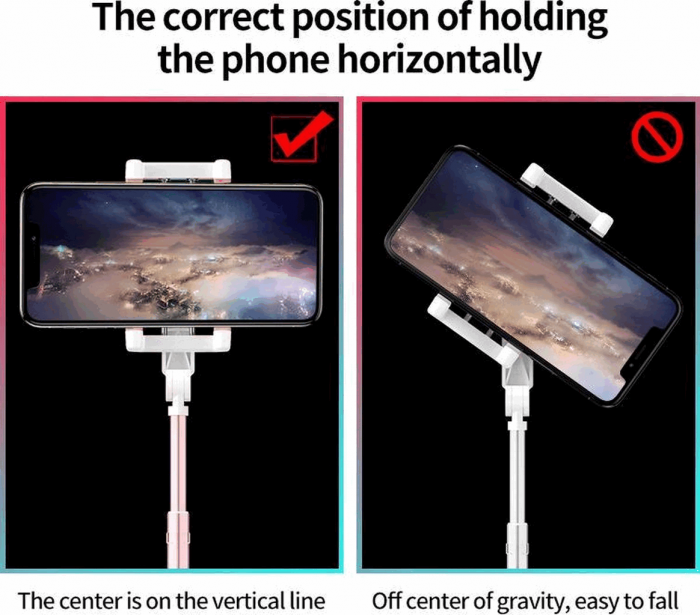 Suport telefon multifunctional roz, NX8 [7]