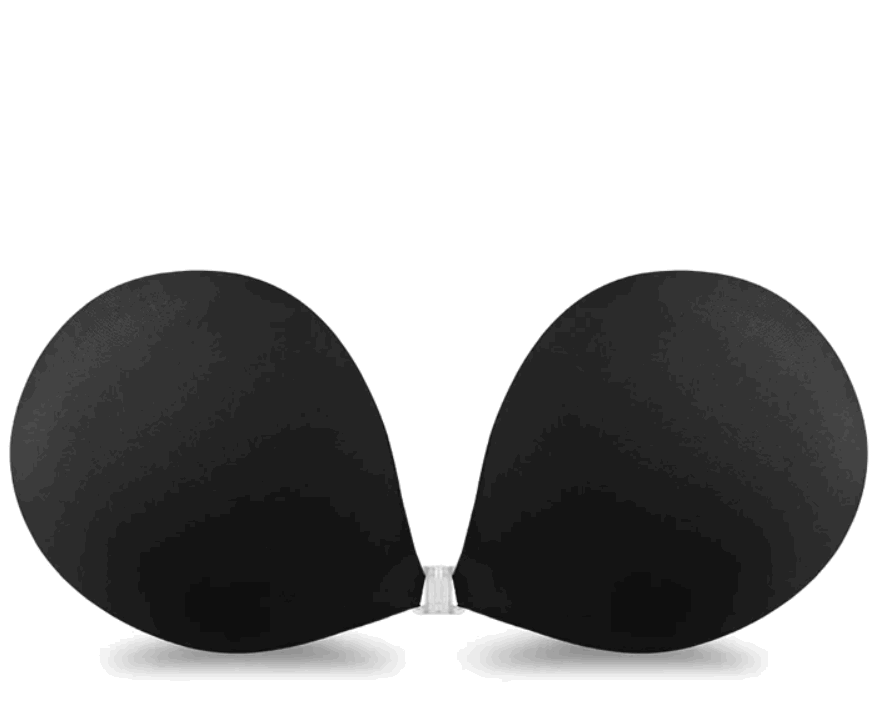 Sutien adeziv Niidor invizibil, cu set de acoperitoare pentru sfarcuri, Cupa D, Negru, Z02Q5 [3]