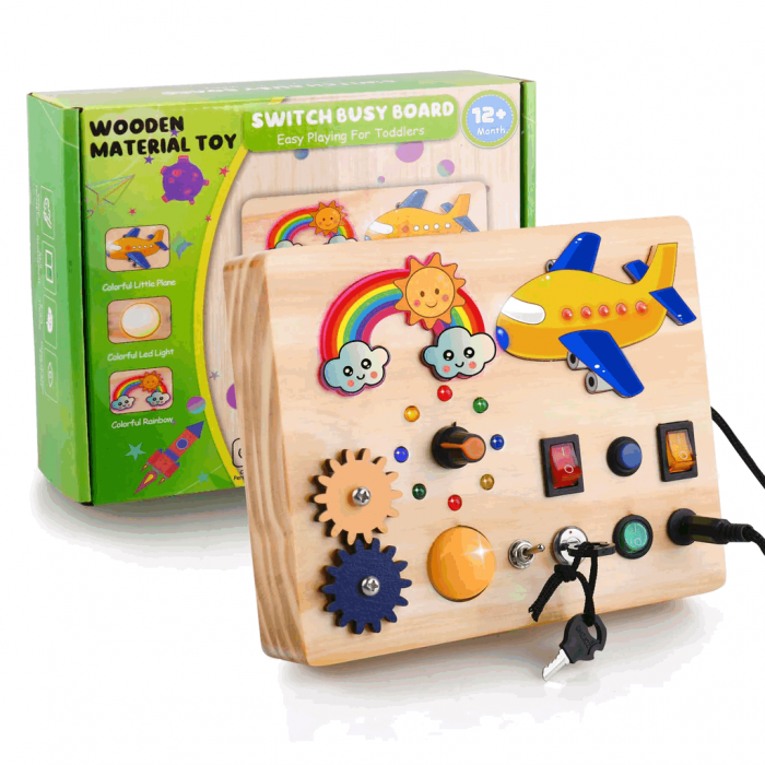 Tabla de activități din lemn Montessori pentru copii, Aranee [4]
