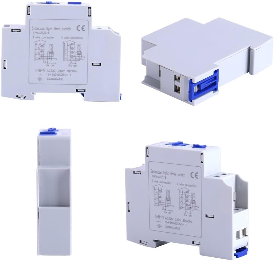 Temporizator Mecanic DEWIN 220–240V pentru Iluminat Scări, Cutii Luminoase și Aparate Electrice – Timp Reglabil 0.5–20 Min, Releu Electronic Automat pentru Economie de Energie [2]