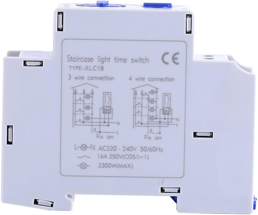 Temporizator Mecanic DEWIN 220–240V pentru Iluminat Scări, Cutii Luminoase și Aparate Electrice – Timp Reglabil 0.5–20 Min, Releu Electronic Automat pentru Economie de Energie [8]