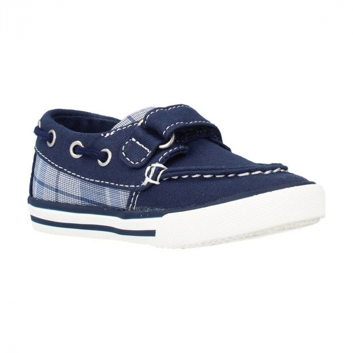 Tenisi de denim cu banda velcro, Chicco, bleumarin, marime 21 [6]