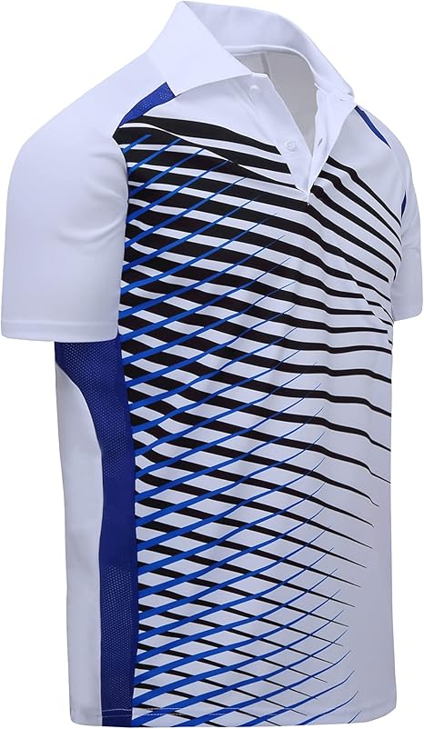 Tricou Polo Sport pentru Bărbați, Material Ușor și Respirabil, Ideal pentru Activități Sportive, Geeksport, Alb [3]