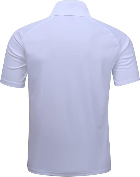 Tricou Polo Sport pentru Bărbați, Material Ușor și Respirabil, Ideal pentru Activități Sportive, Geeksport, Alb [6]