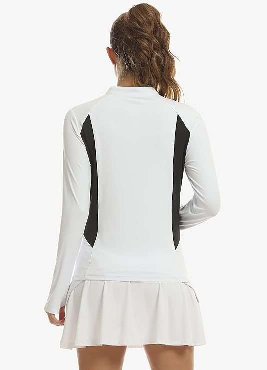 Tricou sport cu maneca lunga dama, respirabil, MoFiz, alb, marime XXL [5]