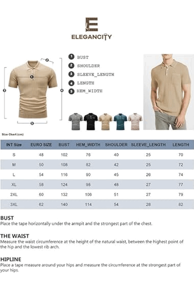 Tricou tricotat tip polo barbati, ELEGANCITY [5]