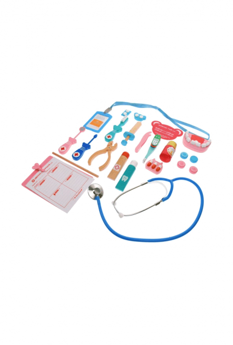 Trusă medicală pentru stomatolog cu stetoscop pentru copii, 41 de piese [8]