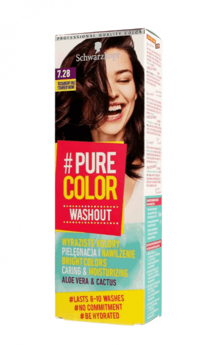 Vopsea de par temporara sub forma de gel hidratant, Pure Color Washout 7.28 Saten capsuna, 60 ml [1]