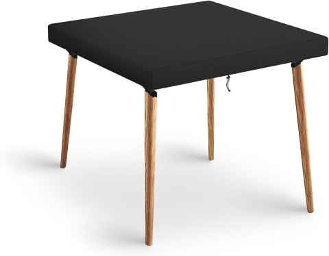 Casă, Grădină & Bricolaj - husa-masa-gradina-delixike-patrata-110x110x15-neagra-catarame