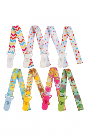 Copii & Bebe - Set 8 lanturi suzeta, Plastic/Poliester, Multicolor, Chala, Y8GX