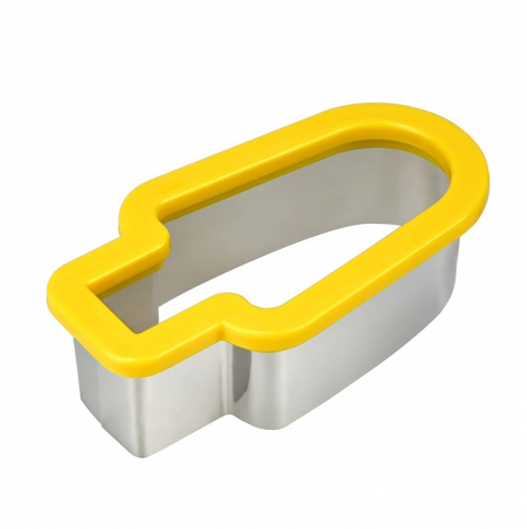 Casă, Grădină & Bricolaj - Slicer Fructe în Formă de Înghețată, Model Creativ pentru Tăierea Pepenelui, din Oțel Inoxidabil, Formă pentru Tort, Biscuiți și Fructe