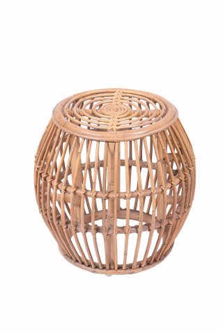 Masuta de gradina din ratan, diametru 43.5  cm, înălțime de 43 cm