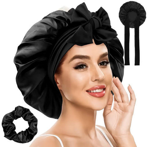 Femei - boneta-satin-par-protectie-noapte