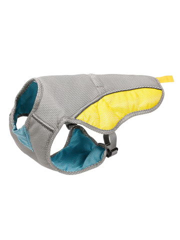 Pet shop - Vesta racire pentru caini, calitate premium, plasa respirabila, racoroasa, gri/galben