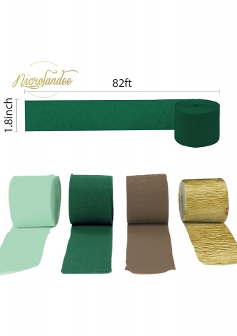 8 Role de Hartie Creponata pentru decoratiuni de Nunta si Petrecere, diferite culori, NICROLANDEE - 1X31 [2]
